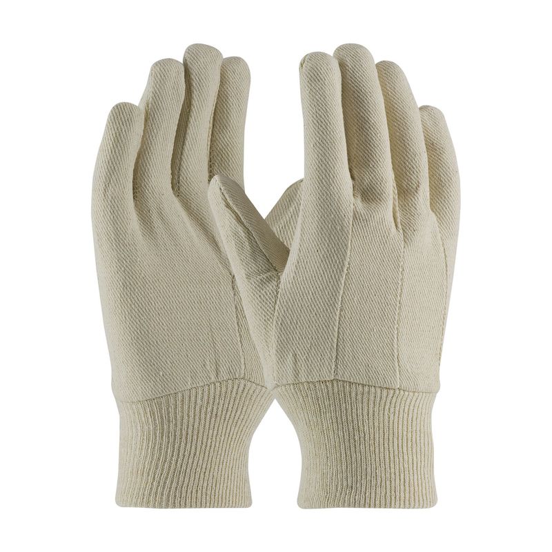 PIP Economy Grade Cotton Canvas Single Palm Glove - Knitwrist  (#90-908CI)