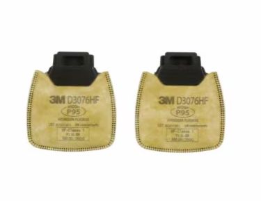 3M Secure Click Particulate Cartridge P95/Hydrogen Fluoride w/ Nuisance Acid Gas Relief (#D3076HF)