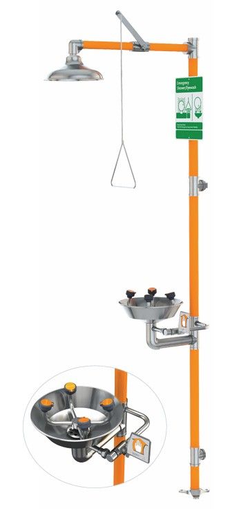 Guardian Safety Station with WideArea Eye/Face Wash, All-Stainless Steel Construction (#G1994)