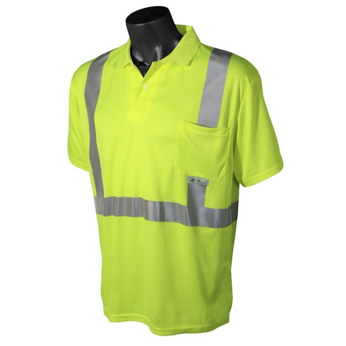 Class 2 Hi-Viz Safety Short Sleeve Polo, green (#ST12-2PGS) Class 2 Hi-Viz Safety Short Sleeve Polo, green (#ST12-2PGS)