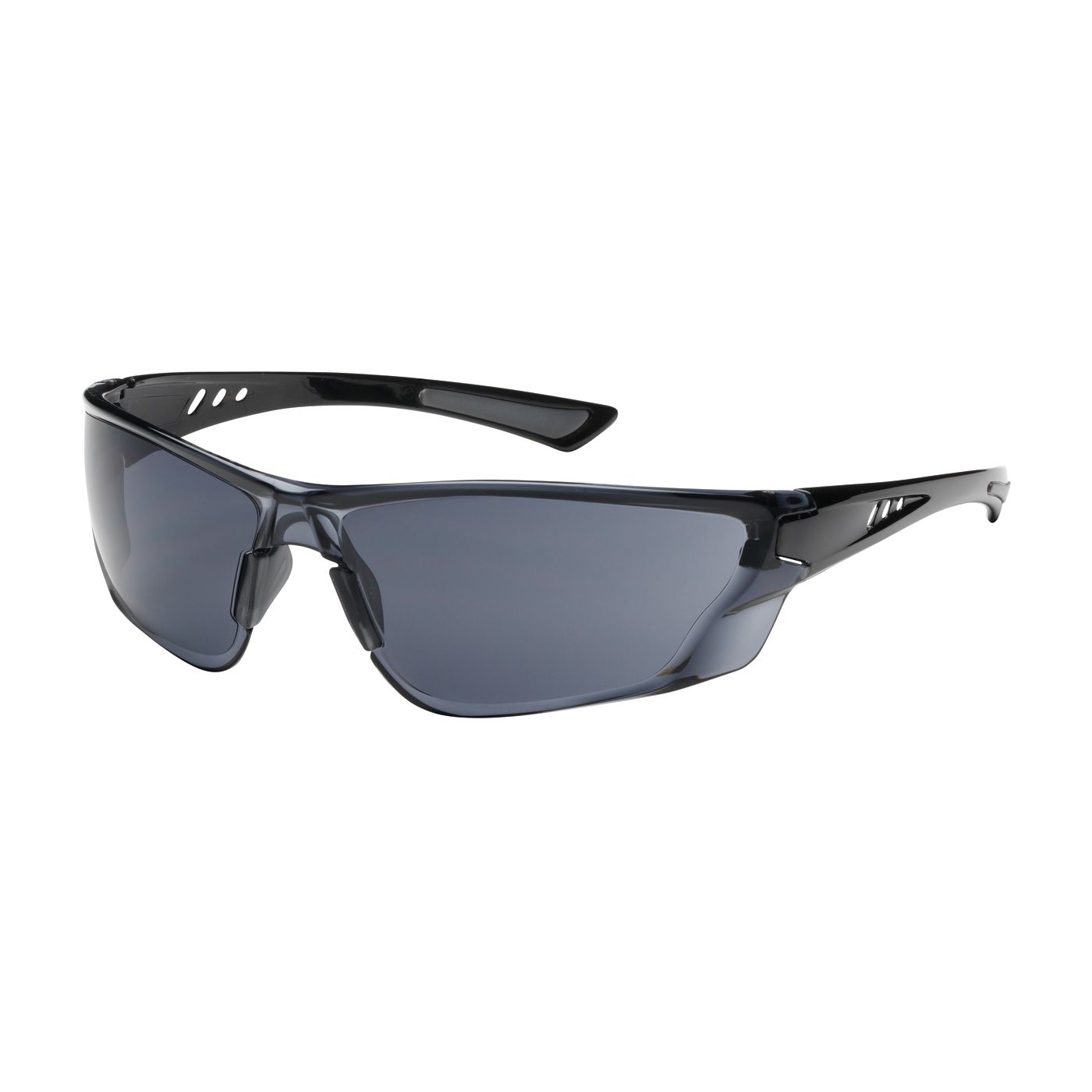 Recon Rimless Safety Glasses with Gloss Black Temple, Gray Lens and Anti-Scratch / Anti-Fog Coating  (#250-32-0021)