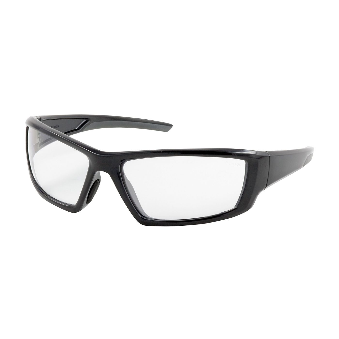 Sunburst Full Frame Safety Glasses with Black Frame, Clear Lens and Anti-Scratch / Anti-Fog Coating  (#250-47-0020)