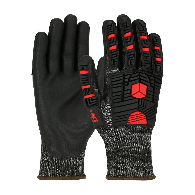 G-Tek® PolyKor® X7™ Seamless Knit PolyKor® X7™ Blended Glove with Impact Protection and NeoFoam® Coated Palm & Fingers (#16-MP785)