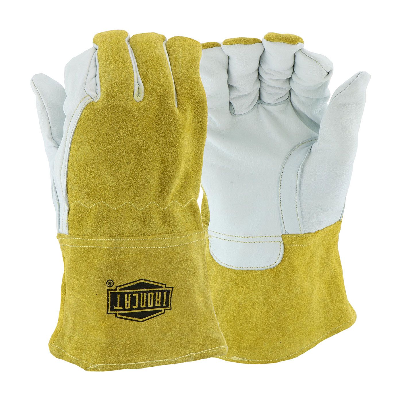 Ironcat® Premium Top Grain Goatskin Leather MIG Welder's Glove with Split Cowhide Back and Fleece Lining (#6143) Ironcat® Premium Top Grain Goatskin Leather MIG Welder's Glove with Split Cowhide Back and Fleece Lining (#6143)