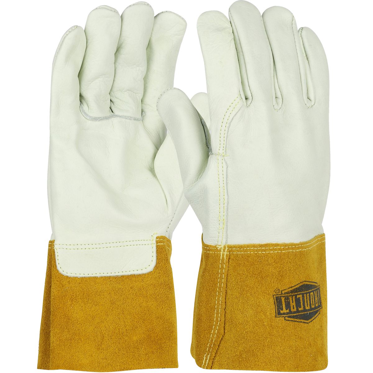 Ironcat® Premium Top Grain Cowhide Leather MIG Welder's Glove with Kevlar® Stitching - 4" Gauntlet Cuff (#6010)