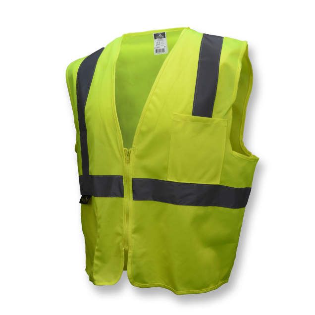 Economy Type R Class 2 Solid Safety Vest w/Zipper, green (#SV2ZGS) Economy Type R Class 2 Solid Safety Vest w/Zipper, green (#SV2ZGS)