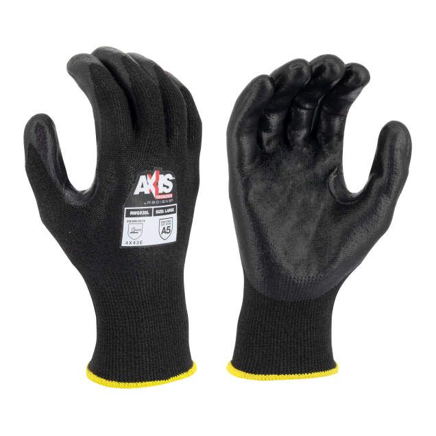 Radians HPPE Cut Level A5 Touchscreen Reinforced Thumb Crotch Work Glove (#RWG535)
