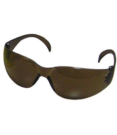 Zenon Z12 Rimless Safety Glasses with Dark Brown Temple, Dark Brown Lens and Anti-Scratch Coating  (#250-01-5504)