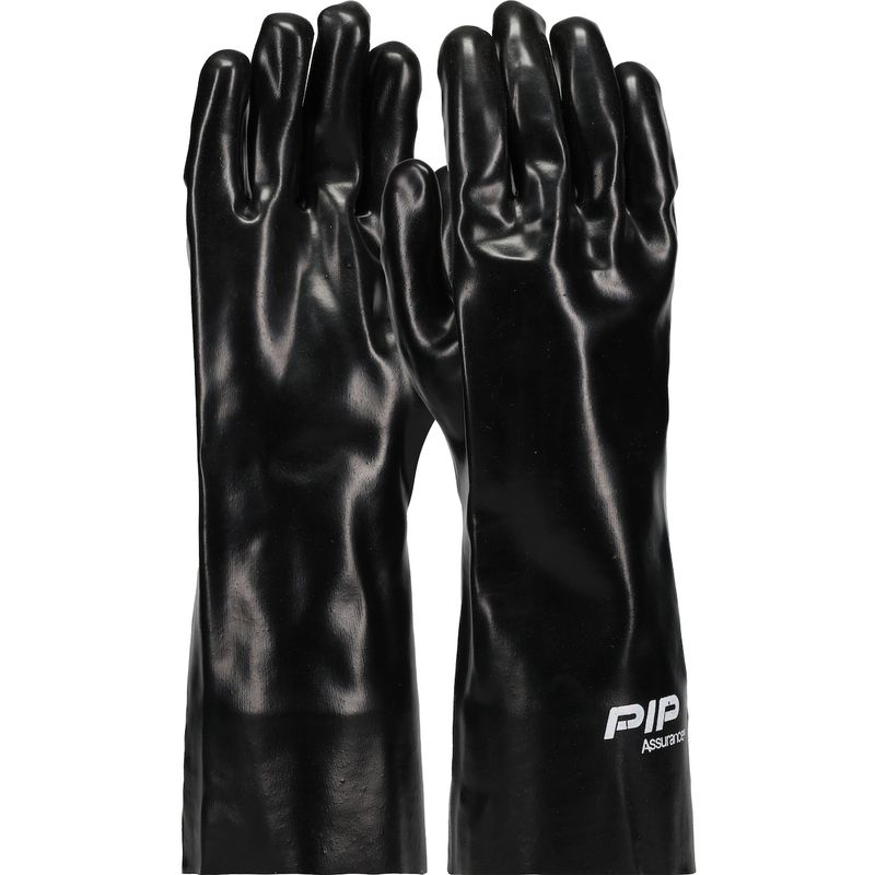 Assurance® Premium PVC Dipped Glove with Interlock Liner and Smooth Finish - 14" Length (#58-8040)