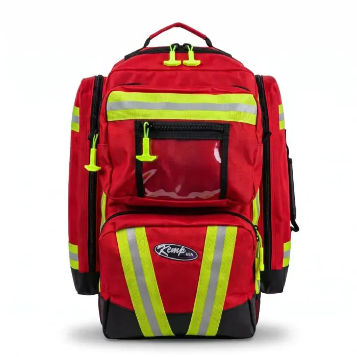 Kemp USA Ultimate EMS Backpack, Red (#10-115-RED)