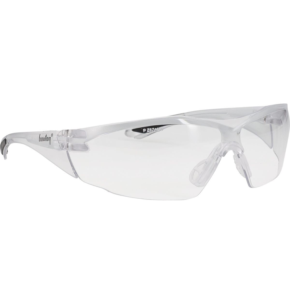 Pulse Rimless Safety Glasses with Clear Temple, Clear Lens and Anti-Scratch / Anti-Fog Coating  (#250-49-0020)
