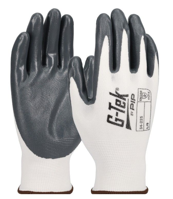 G-Tek® Economy Seamless Knit Nylon Glove with Nitrile Coated Smooth Grip on Palm & Fingers (#34-225) G-Tek® Economy Seamless Knit Nylon Glove with Nitrile Coated Smooth Grip on Palm & Fingers (#34-225)