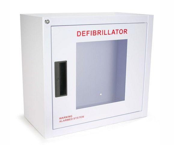 Standard Size AED Wall Cabinet with Alarm (#AMP16SQ-A)