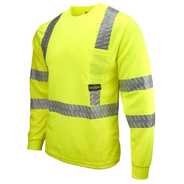 Class 3 Hi-Viz Safety T-Shirt With Rad-Shade® UV Protection, Green (#ST24-3PGS) Class 3 Hi-Viz Safety T-Shirt With Rad-Shade® UV Protection, Green (#ST24-3PGS)