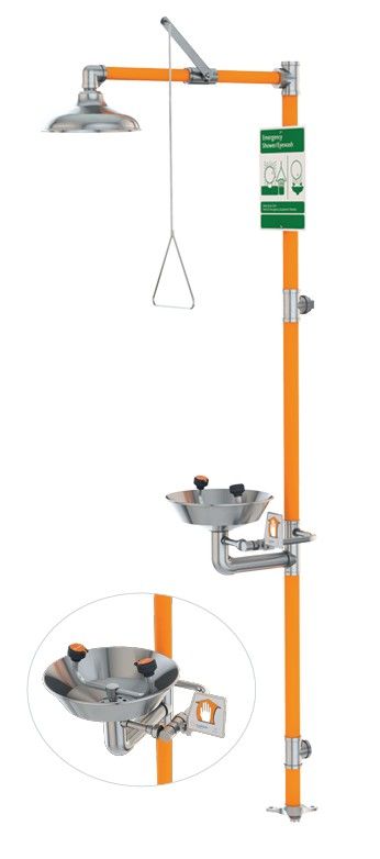 Guardian Safety Station with Eyewash, All-Stainless Steel Construction (#G1991)