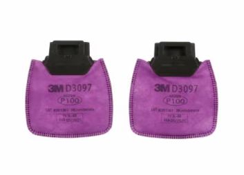 3M Secure Click Particulate Filter P100 with Nuisance Level Organic Vapor Relief (#D3097)