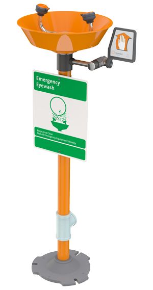Guardian Eyewash, Pedestal Mounted, Plastic Bowl (#G1825P)