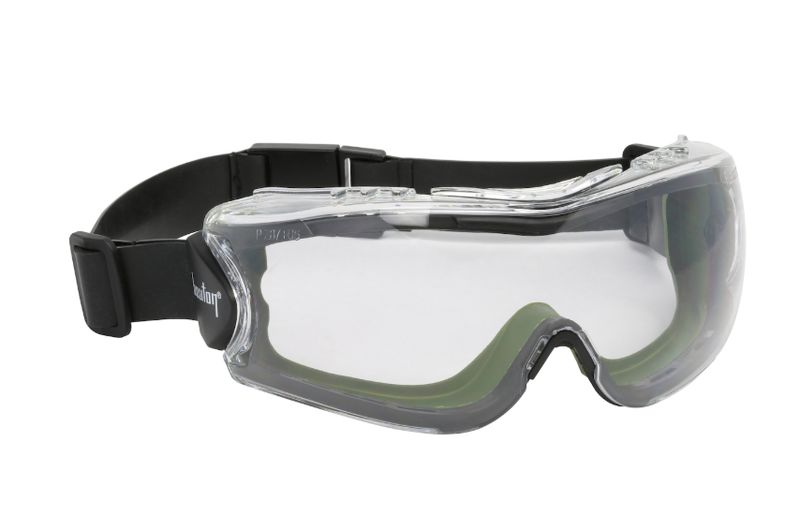 Mission Indirect Vent Goggle with Green Body, Clear Lens and FogLess 3Sixty Coating - Neoprene Strap  (#251-63-0520-RHB)