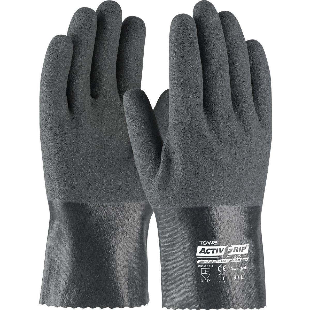 ActivGrip Nitrile Coated Glove with Cotton Liner and MicroFinish Grip - 10 ActivGrip Nitrile Coated Glove with Cotton Liner and MicroFinish Grip - 10" (#56-AG585)