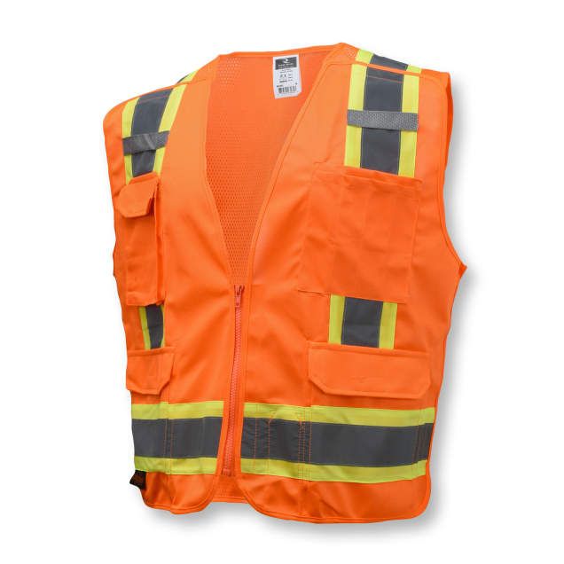 Surveyor Type R Class 2 Breakaway Vest, Hi-Viz Orange (#SV46O) Surveyor Type R Class 2 Breakaway Vest, Hi-Viz Orange (#SV46O)