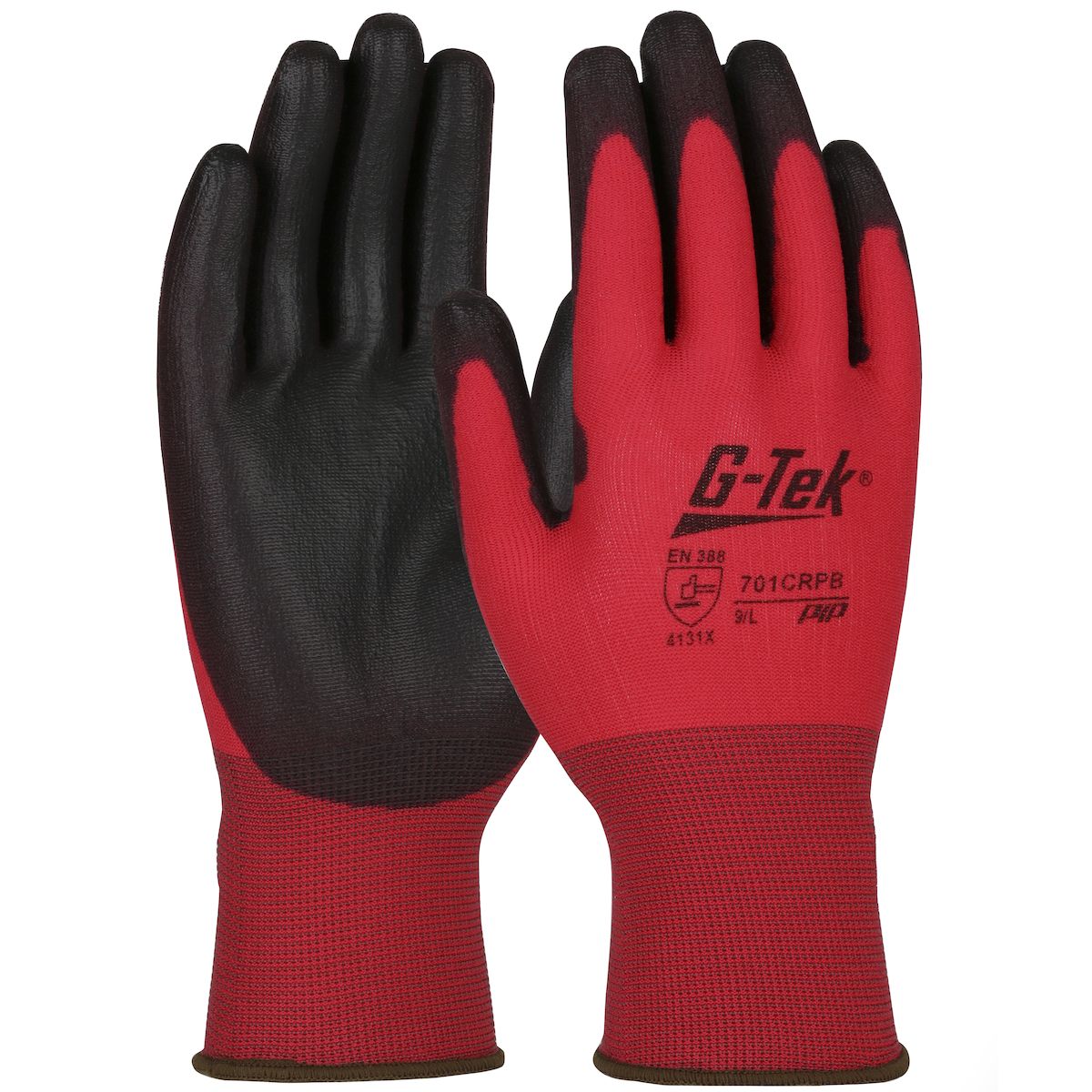 G-Tek® Seamless Knit Nylon Glove with Polyurethane Coated Smooth Grip on Palm & Fingers - 15 Gauge 701CRPB (#701CRPB) G-Tek® Seamless Knit Nylon Glove with Polyurethane Coated Smooth Grip on Palm & Fingers - 15 Gauge 701CRPB (#701CRPB)