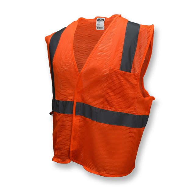 Economy Class 2 Vest, Hi-Viz Orange Mesh (#SV2OM) Economy Class 2 Vest, Hi-Viz Orange Mesh (#SV2OM)