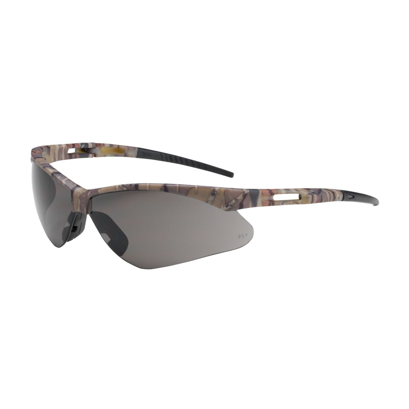 Anser Semi-Rimless Safety Glasses with Camouflage Frame, Gray Lens and Anti-Scratch Coating  (#250-AN-10123)