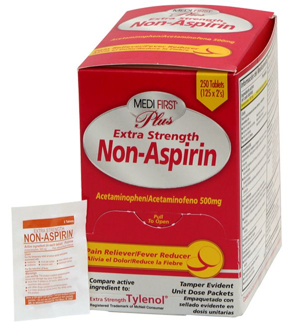 Extra Strength Non-Aspirin, 250/bx (#P90448)