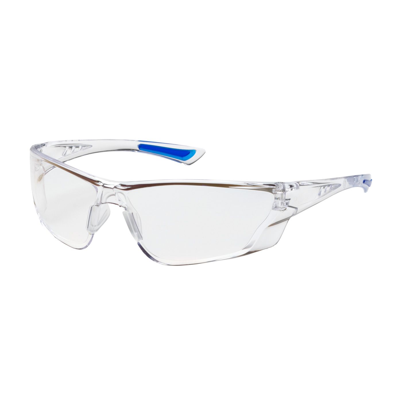 Recon Rimless Safety Glasses with Clear Temple, Clear Lens and Anti-Scratch / Anti-Reflective Coating  (#250-32-0010)