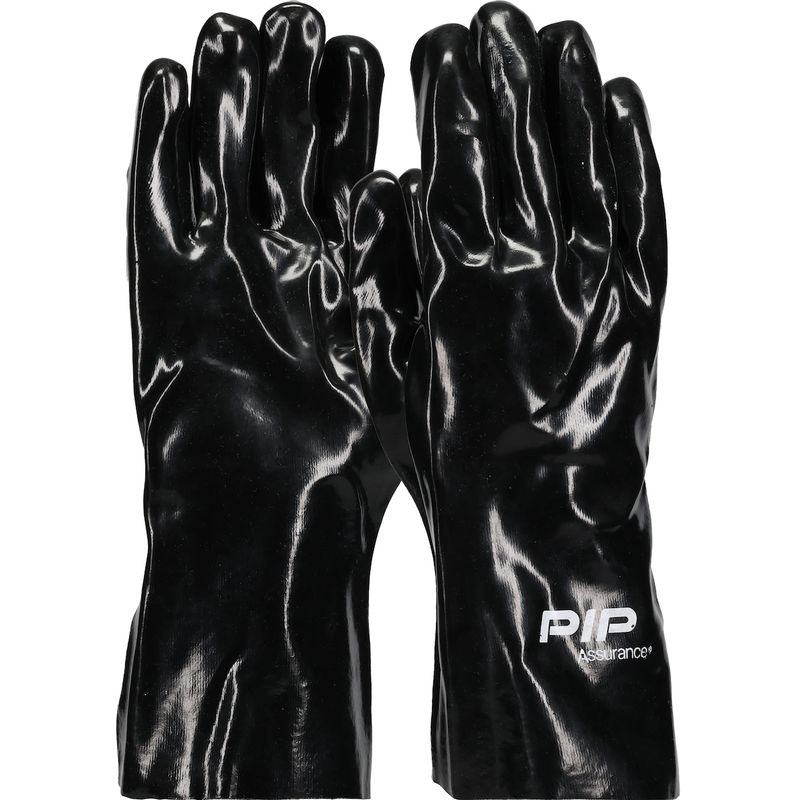 Assurance® Premium PVC Dipped Glove with Interlock Liner and Smooth Finish - 12" Length (#58-8030)
