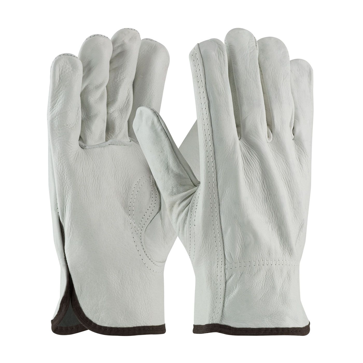 PIP Regular Grade Top Grain Cowhide Leather Drivers Glove - Keystone Thumb  (#68-163)