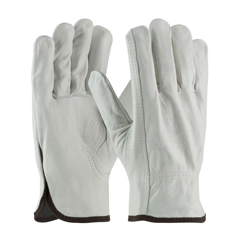 PIP Regular Grade Top Grain Cowhide Leather Drivers Glove - Keystone Thumb  (#68-163)
