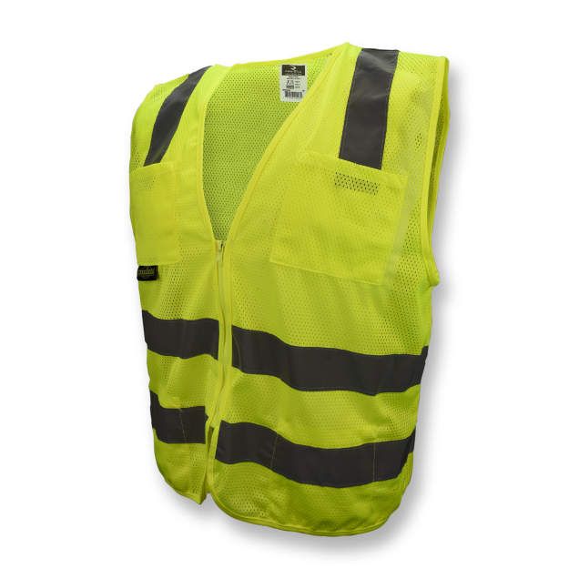 Standard Class 2 Vest, Hi-Viz Green Mesh (#SV8GM) Standard Class 2 Vest, Hi-Viz Green Mesh (#SV8GM)