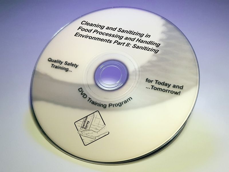 Cleaning and Sanitizing in Food Processing and Handling Environments Part II: Sanitizing DVD Program (#VFDS4159EM)