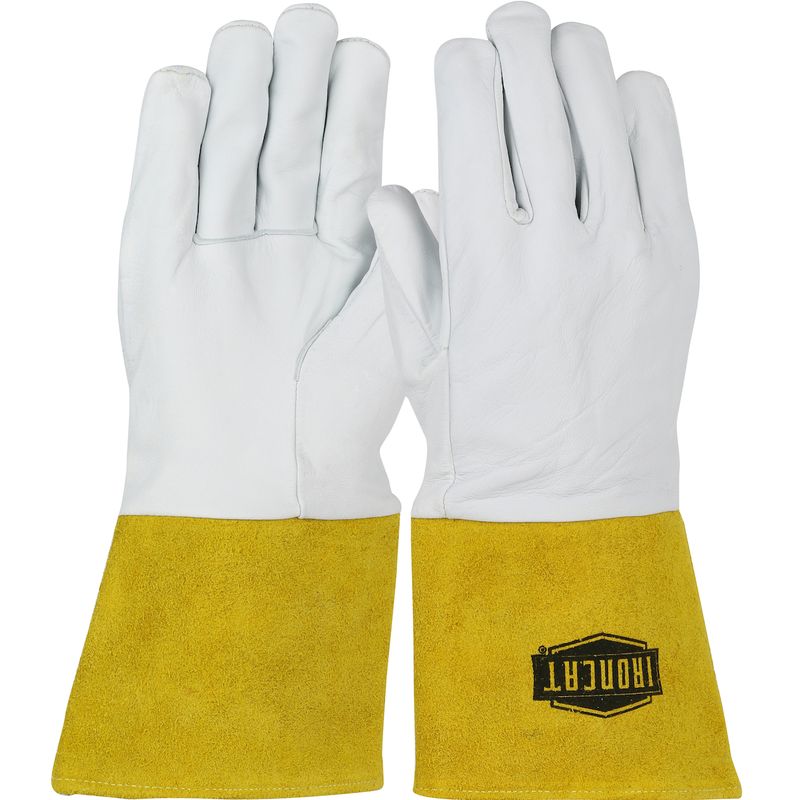 Ironcat® Premium Top Grain Kidskin Leather TIG Welder's Glove with Kevlar® Stitching - Gauntlet Cuff (#6141)