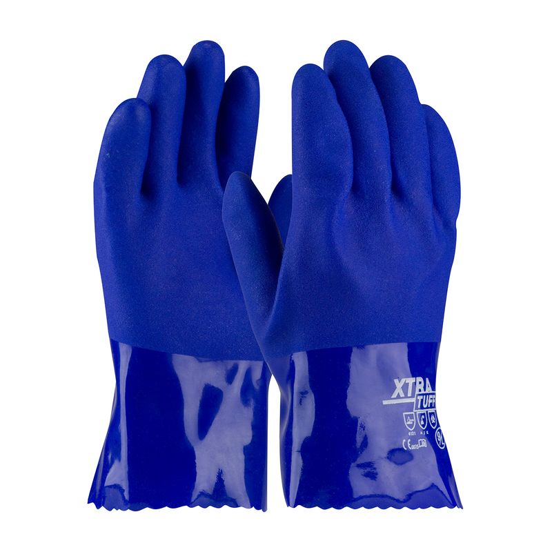 PIP® XtraTuff™ Oil Resistant PVC Glove with Seamless Liner and Rough Coating - 10" (#58-8655)