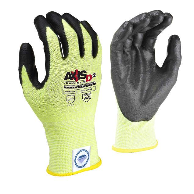 Radians AXIS D2™ Dyneema® Cut Protection Level A4 Touchscreen Glove (#RWGD100) Radians AXIS D2™ Dyneema® Cut Protection Level A4 Touchscreen Glove (#RWGD100)