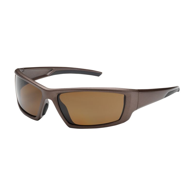 Sunburst Full Frame Safety Glasses with Brown Frame, Polarized Brown Lens and Anti-Scratch / Anti-Fog Coating  (#250-47-1042)