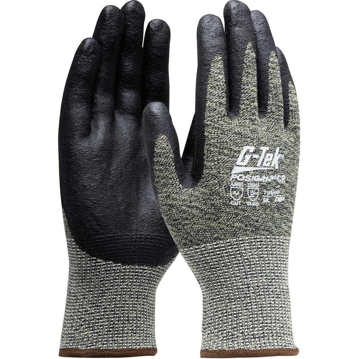 G-Tek® PosiGrip® Antimicrobial Seamless Knit A4 Aramid Blended Glove with Foam Nitrile Coated Grip on Palm & Fingers (#710SANF) G-Tek® PosiGrip® Antimicrobial Seamless Knit A4 Aramid Blended Glove with Foam Nitrile Coated Grip on Palm & Fingers (#710SANF)