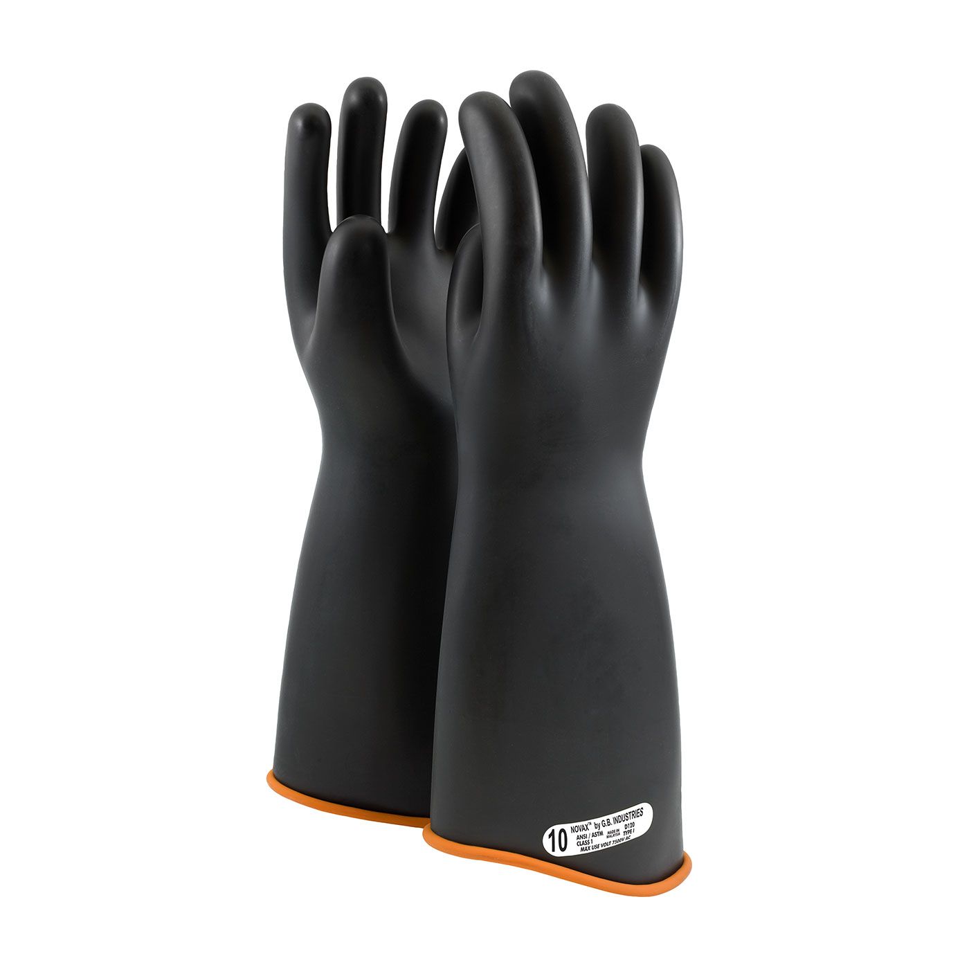 NOVAX® Class 1 Rubber Insulating Glove with Contour Cuff - 18 NOVAX® Class 1 Rubber Insulating Glove with Contour Cuff - 18" (##158-1-18)
