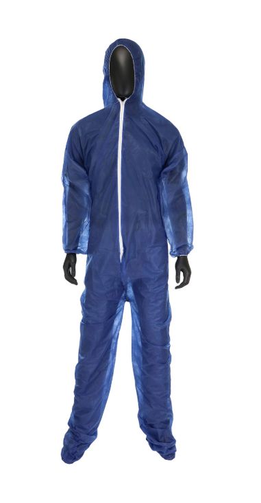 PIP® SBP Navy Coverall With Hood & Boot 20GSM (#3584) PIP® SBP Navy Coverall With Hood & Boot 20GSM (#3584)