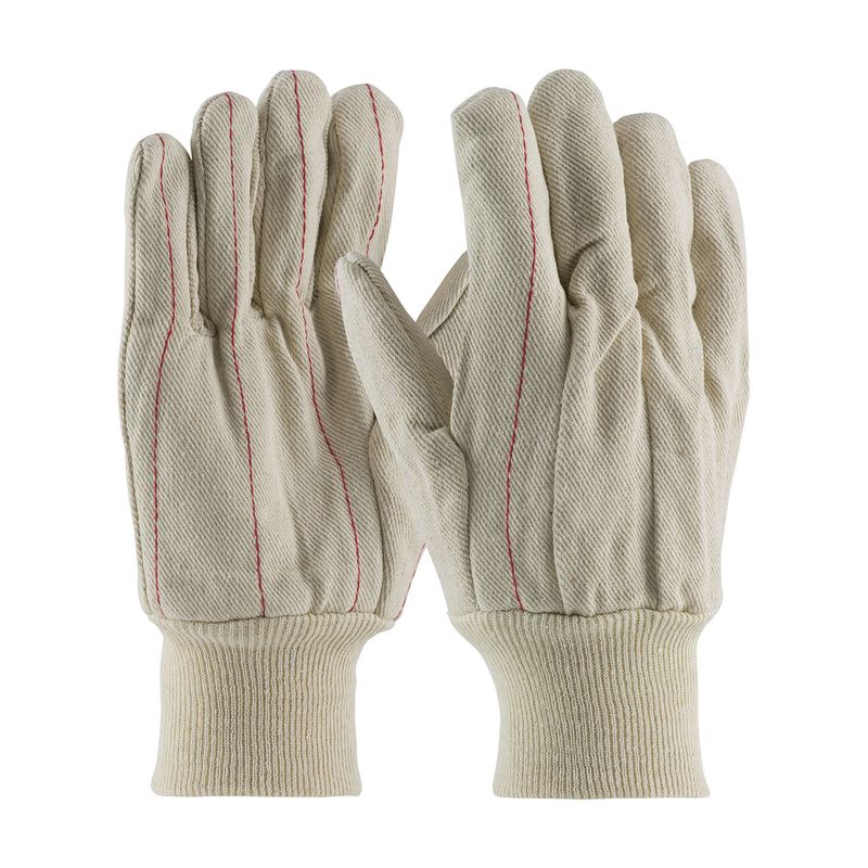 PIP Cotton Canvas Double Palm Glove with Nap-in Finish - Knitwrist  (#92-918)