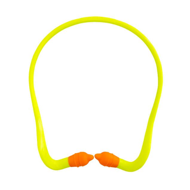 RadBand 2 Banded Earplugs, yellow band (#RB2120)