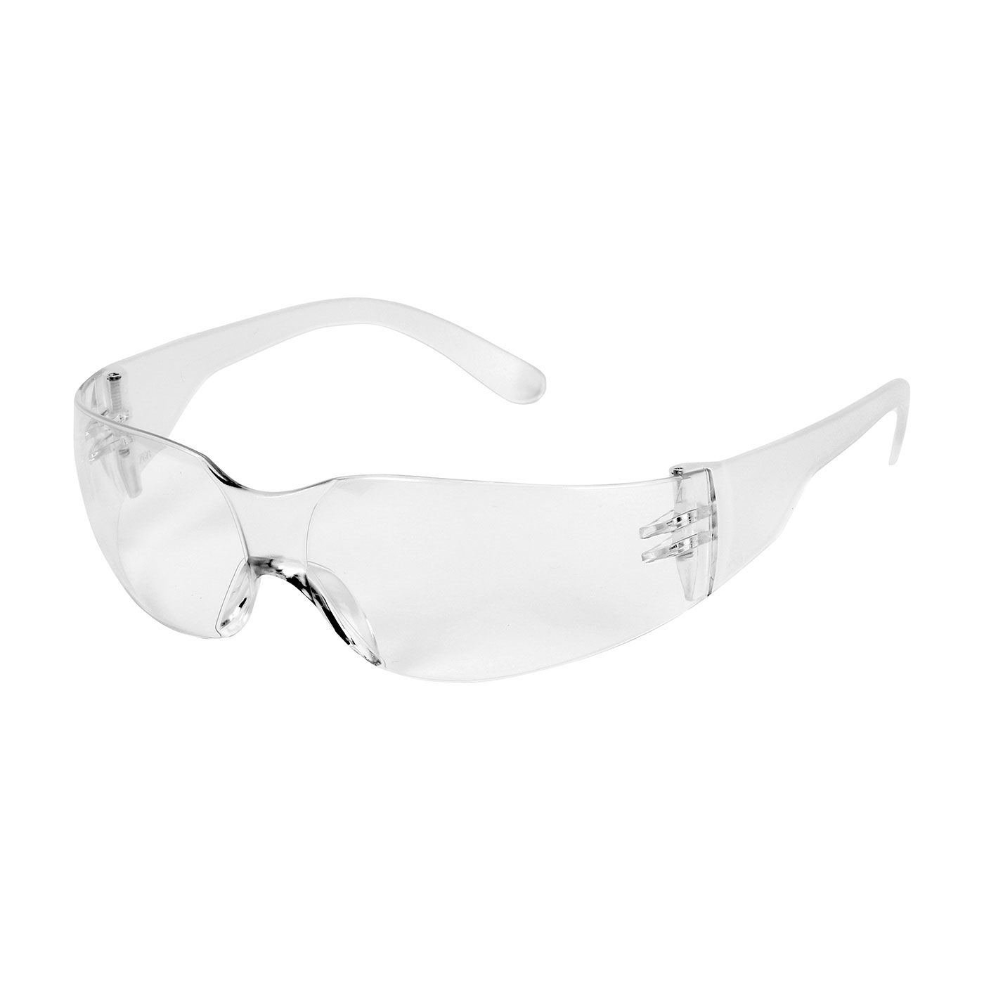 Zenon Z12 Extended Bridge Rimless Safety Glasses with Clear Temple, Clear Lens and Anti-Scratch / Anti-Fog Coating  (#250-01-0320)
