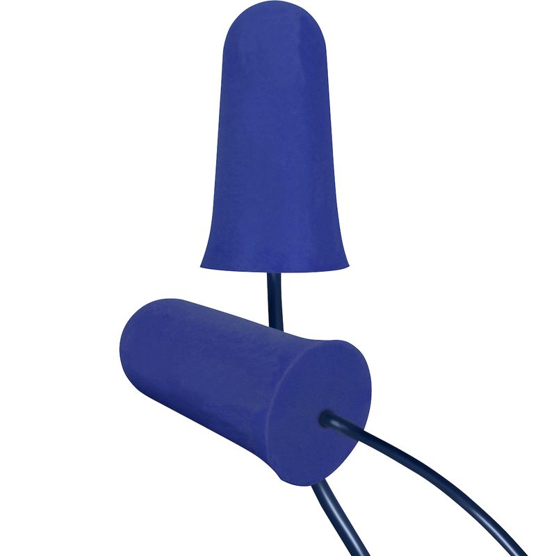 Food Pro Flare Plus Metal Detectable Soft Polyurethane Foam Corded Ear Plugs - NRR 33  (#267-HPF910D)