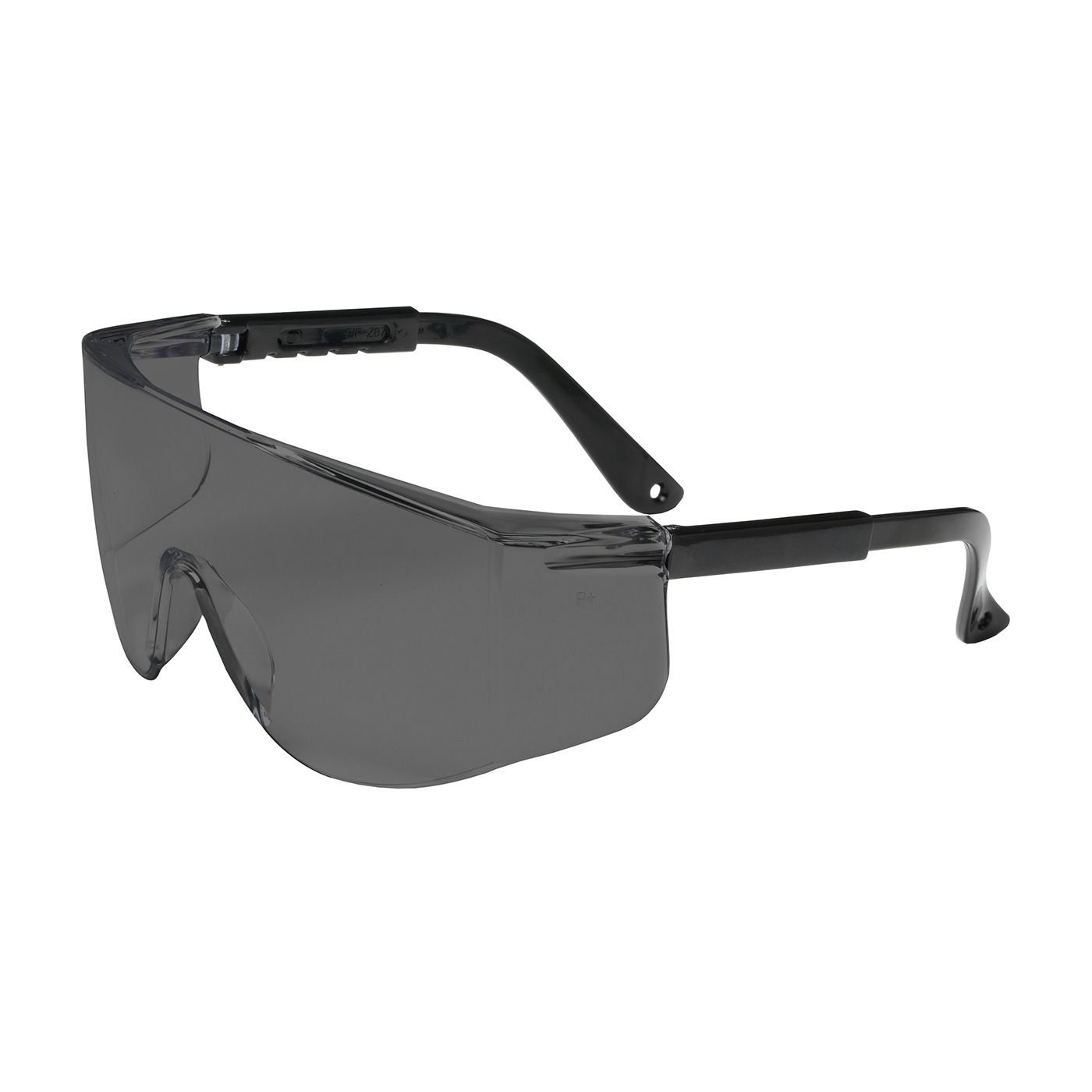 Zenon Z28 OTG Rimless Safety Glasses with Black Temple, Gray Lens and Anti-Scratch Coating  (#250-03-0001)
