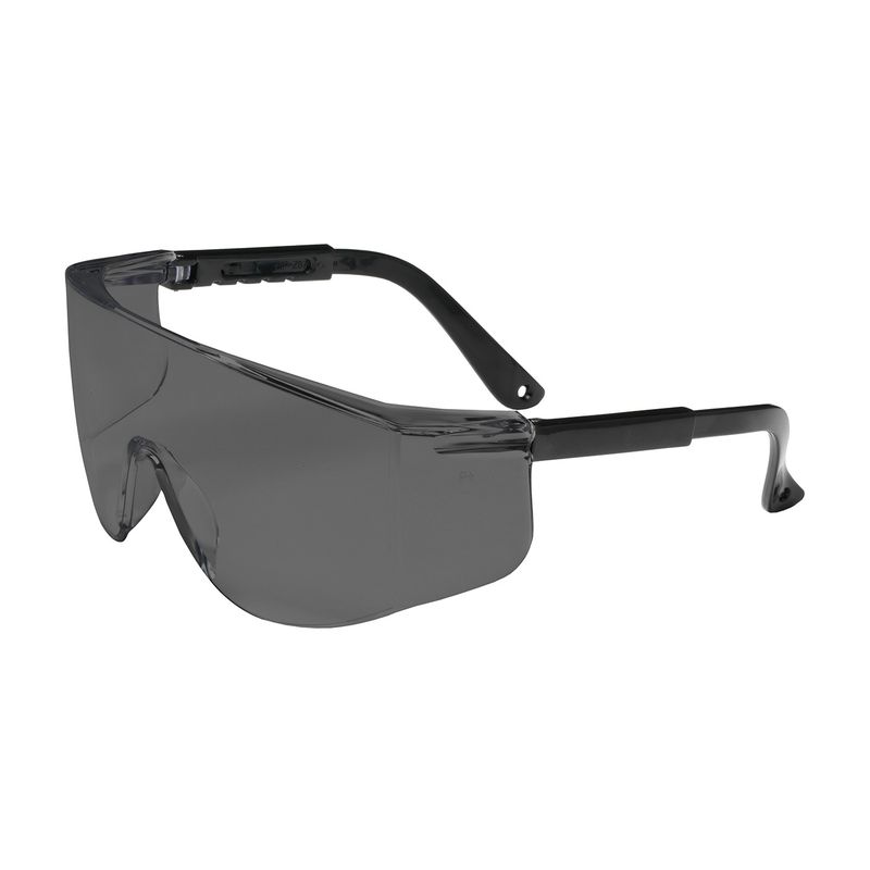 Zenon Z28 OTG Rimless Safety Glasses with Black Temple, Gray Lens and Anti-Scratch Coating  (#250-03-0001)