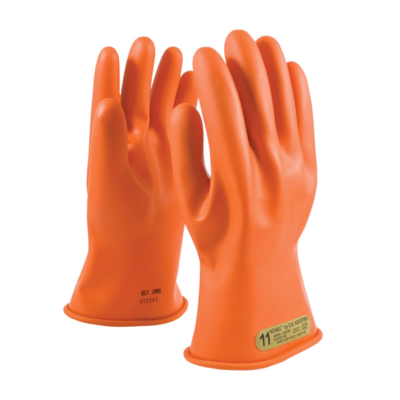 NOVAX® Class 00 Rubber Insulating Glove with Straight Cuff - 11 NOVAX® Class 00 Rubber Insulating Glove with Straight Cuff - 11" (#147-00-11)