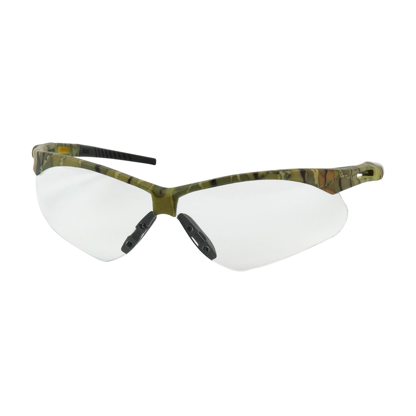 Anser Semi-Rimless Safety Glasses with Camouflage Frame, Clear Lens and Anti-Scratch / Anti-Fog Coating  (#250-AN-10131)
