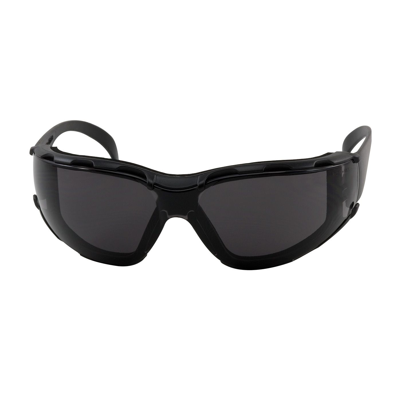 Zenon Z12 Foam Rimless Safety Glasses with Black Temple, Gray Lens, Foam Padding and Anti-Scratch / Anti-Fog Coating  (#250-01-F021)